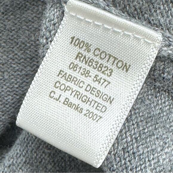 CJ Banks Dog Sweater Tank Top Plus Size 2X Gray Embroidered Sleeveless Shirt - Picture 5 of 6